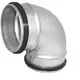 Korte ronde spiro bocht 90° Ø 125mm voor spirobuis