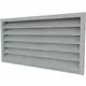 Grille murale extérieure en acier galvanisé 1000x300