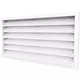 Buitenmuurrooster gegalvaniseerd staal 1600x500 - RAL 9016