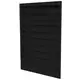 Grille murale extérieure 1200x1800 en acier avec ailettes fixes - couleur mixte RAL 9005