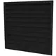 Buitenmuurrooster gegalvaniseerd staal 600x600 - RAL 9005