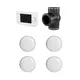 Ubbink kit RF 0,49 3-wegklep klokregeling 4xCO² sensor
