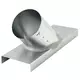 Aftak stuk diameter 80 mm 45 graden