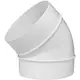 Ronde kunststof 45 ° bocht diameter: 100 mm AL100-45