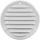 Metalen ventilatierooster rond 100mm wit - MR100 - RAL9016