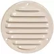 Metalen ventilatierooster rond 100 mm beige - MR100Y - RAL1015