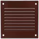 Metalen rooster 100x100mm bruin - MR1010B