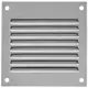Metalen rooster 100x100mm zink - MR1010Zn