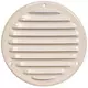 Metalen ventilatierooster rond Ø125 mm beige - MR125Y - RAL1015