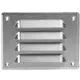 Metalen ventilatierooster vierkant 140x105 mm rvs - MR14105i