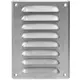 Metalen ventilatierooster vierkant 140x190 mm zink - MR1419Zn