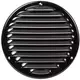 Metalen ventilatierooster rond Ø160 mm zwart - MR160M - RAL9005