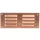 Metalen ventilatierooster vierkant 260x105 mm koper - MR26105Cu