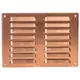 Metalen ventilatierooster vierkant 260x190 mm koper - MR2619Cu