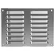 Metalen ventilatierooster vierkant 260x190 mm rvs - MR2619i