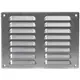 Metalen ventilatierooster vierkant 260x190 mm zink - MR2619Zn