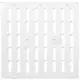 Metalen rooster verstelbaar 300x300 wit - MR3030R - RAL9016
