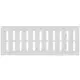 Metalen rooster verstelbaar 400x150mm wit - MR4015R - RAL9016
