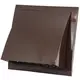 Gevelrooster met terugslagklep 190x190 mm diameter 150 mm bruin - ND15FVB