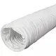 PVC 100 mm flexibele witte slang - 6 m