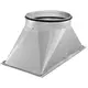 Ruck® overgang kanaal/pijp - 300x200 - Ø250 met rubber afdichting - UKR 3020 01