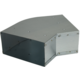 Gegalvaniseerde bocht 45 graden afmetingen 220x80 mm