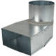 Lepe hoekstuk 220x80 mm naar diameter 125 mm