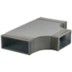 Thermoduct T-stuk 90 graden 220x80 - 220x80 tbv instortkanaal