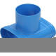 Wavin Ventiza T-stuk PVC ovaal 195x80 mm met diameter 160 mm M/M/M