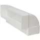 Rechthoekige kunststof verticale 90° bocht 220X55mm - KLV25-90