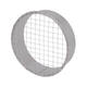 Grille tubulaire Ø 160 mm avec maille pour conduit rigide galvanisé - sur mesure RAL7035