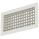 Wandrooster aluminium dubbel instelbaar – met klemveren – 800x150 mm – RAL 9010