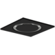 Plafondrooster staal ronde luchtuitlaat voor toe- en afvoer 595x595 mm – 160 mm – RAL 9005