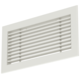 Staafrooster aluminium – met klemveren – 500x100 mm – RAL 9010