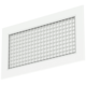 Grille murale en aluminium avec grille fixe - avec ressorts de friction - 400x150 mm - RAL 9016