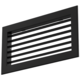 Wandrooster aluminium enkel instelbaar – met klemveren – 200x100 mm – RAL 9005