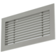 Grille à barreaux en aluminium - avec ressorts de friction - 400x100 mm - Aluminium anodisé