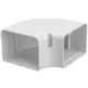 ClimaConnect 90° platte bocht voor montagekanaal 75 mm - RAL 9010