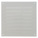 Buitenrooster vierkant 200x200 mm aluminium - RAL9010