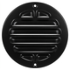 Buitenrooster rond 125 mm aluminium - RAL9005 30% glans