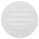 Buitenrooster rond 80 mm aluminium - RAL9016