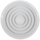 Diffuseur plafonnier rond avec motif fixe Ø 350 mm - RAL9010