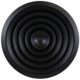 Diffuseur plafonnier rond avec motif fixe Ø 150 mm - RAL9005 30% brillant