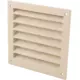 Grille murale extérieure en aluminium 150x150 mm - RAL 1015
