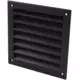 Buitenmuurrooster aluminium 150x150 mm - RAL 9005
