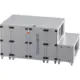Maxivent WTW luchtbehandelingkasten met tegenstroomwisselaar 4200 m3/h met warmwaterbatterij en DX-koeling horizontaal links - PHE 4200 H WDJL T 01