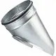 Zadelstuk Ø 125mm - 125mm (45°) - Gegalvaniseerd