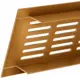 Plintrooster aluminium - geborsteld koper L=400mm x H=100mm - RA1040G