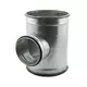 Té de Ø 630 mm - Ø 250 mm pour conduit rigide galvanisé (90°)
