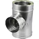 DW diameter 130 mm (130/180) T-stuk T90 EW I316L/I304 (D0,5/0,6)